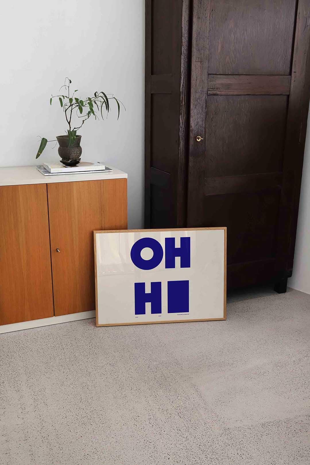 Oh hi – hedendaagse illustratie als liggende poster