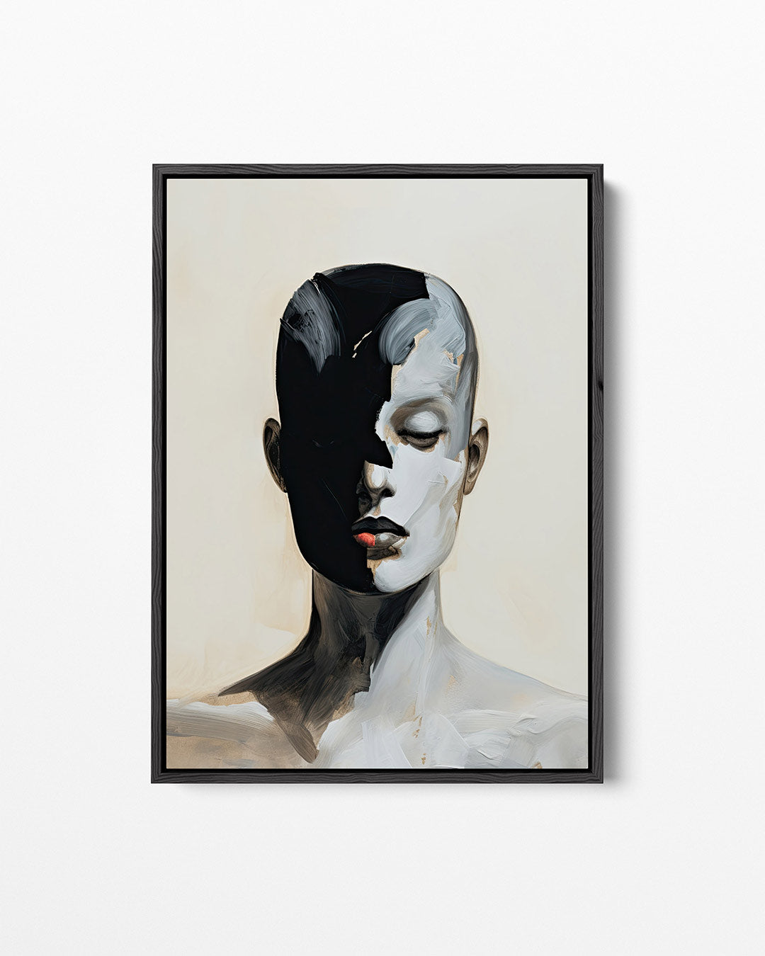 Dualiteit portret – staand wanddecoratie kunstwerk