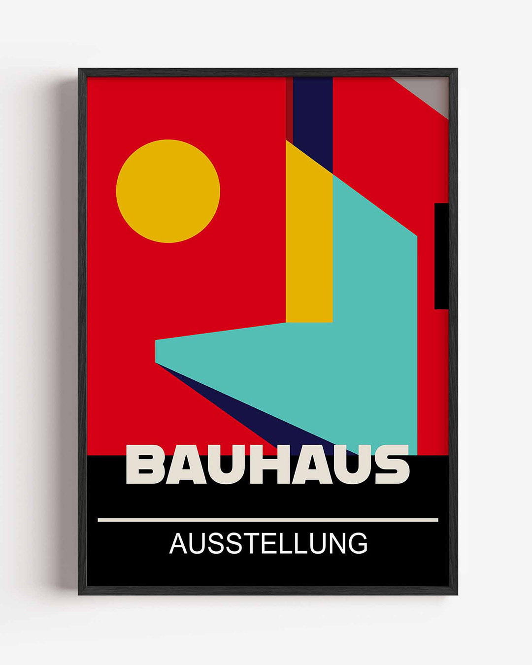 Abstracte – staande Bauhaus poster als wanddecoratie
