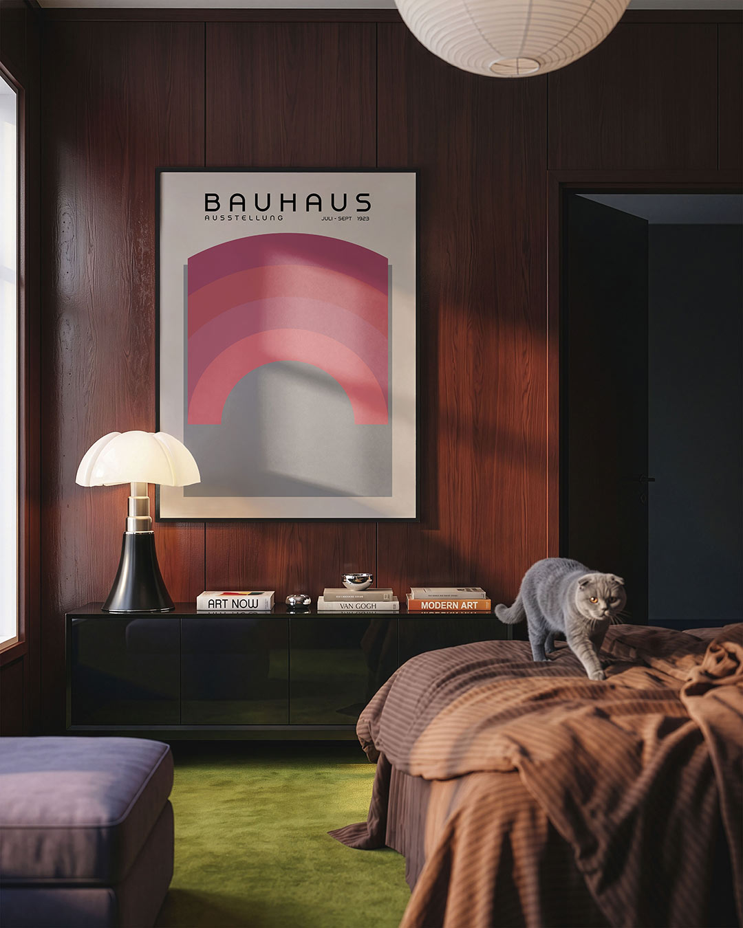 Vorm en kleur – geometrische Bauhaus poster in staand formaat
