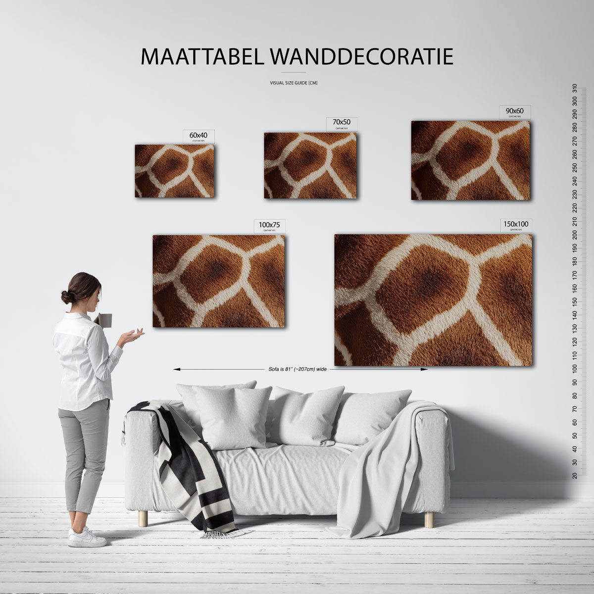 Organische patronen – kunstwerk op canvas, dibond of plexiglas