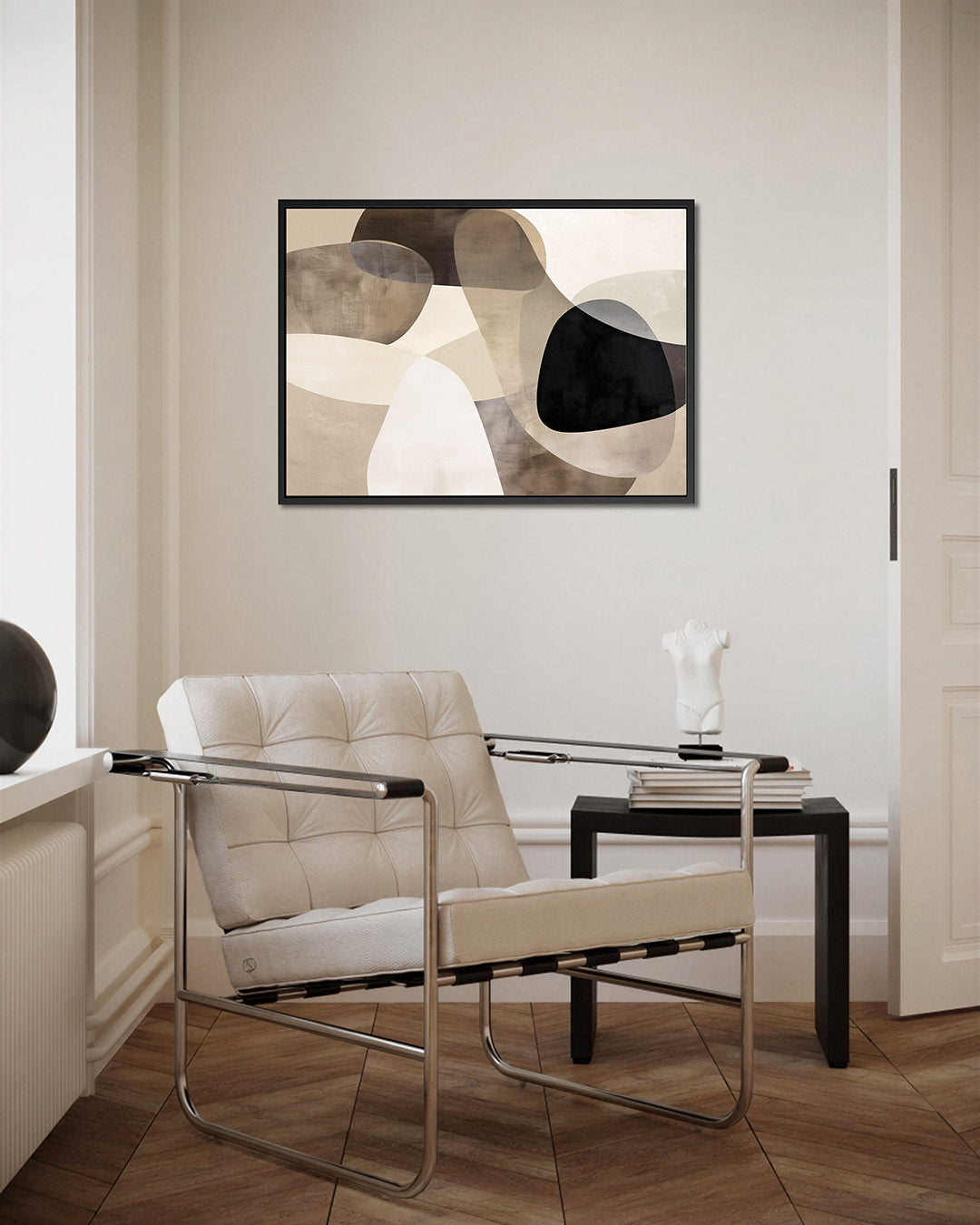 Organische vormen compositie – Rustige – kunstwerk op canvas, dibond of plexiglas