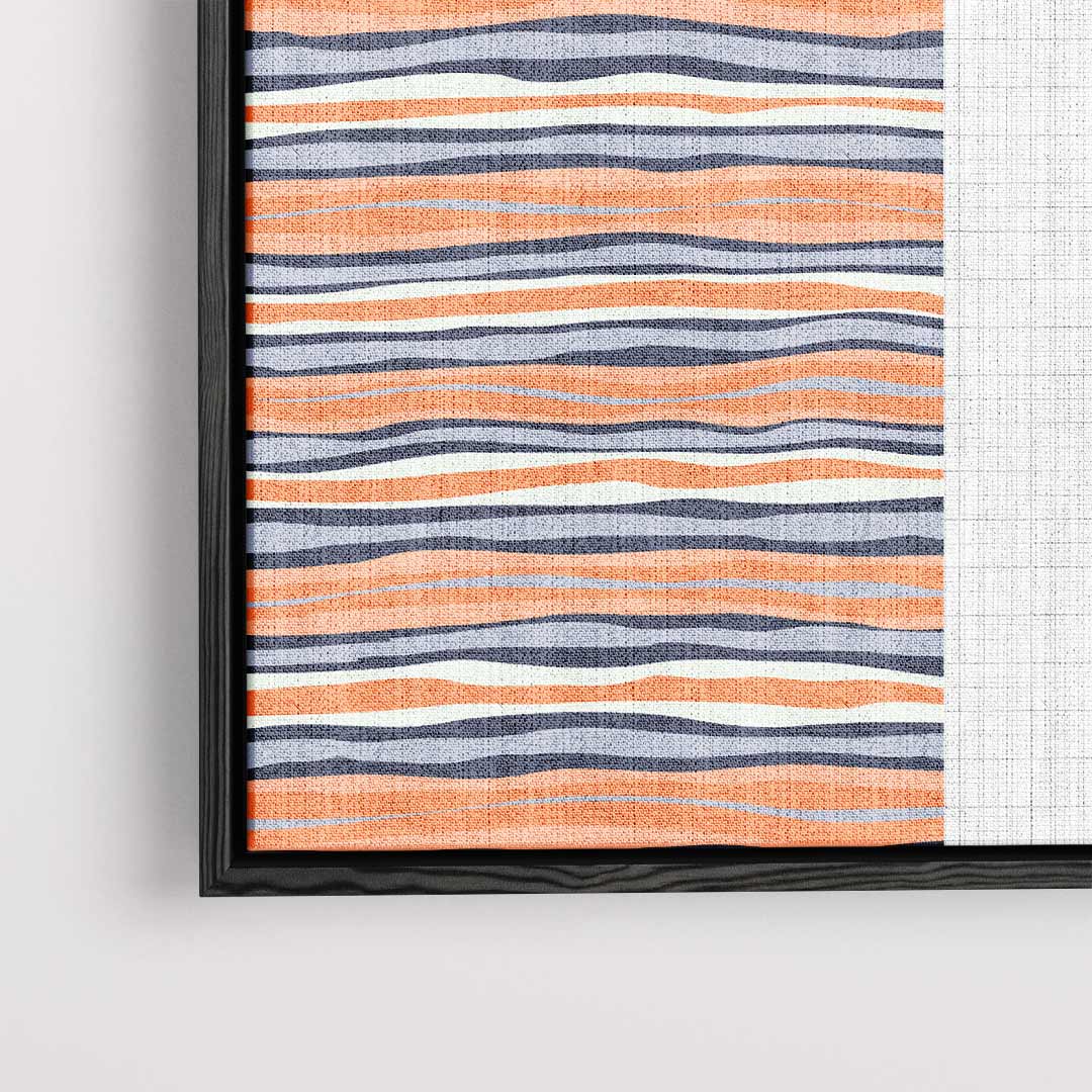 Golvende Stripes – dibond kunstwerk als wanddecoratie