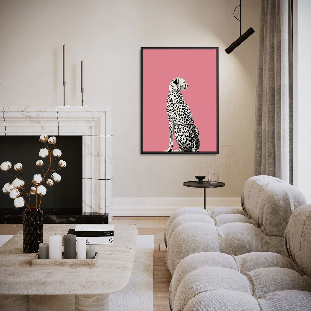 Jachtluipaard – staand wanddecoratie kunstwerk