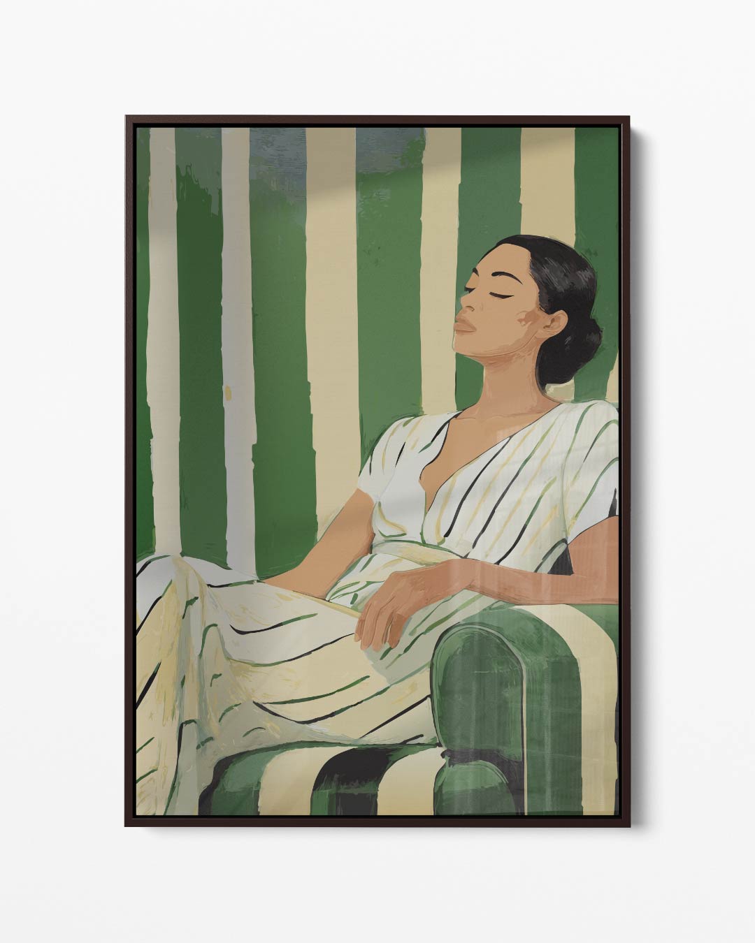 Ontspannen in Stijl – portret kunstwerk als wanddecoratie