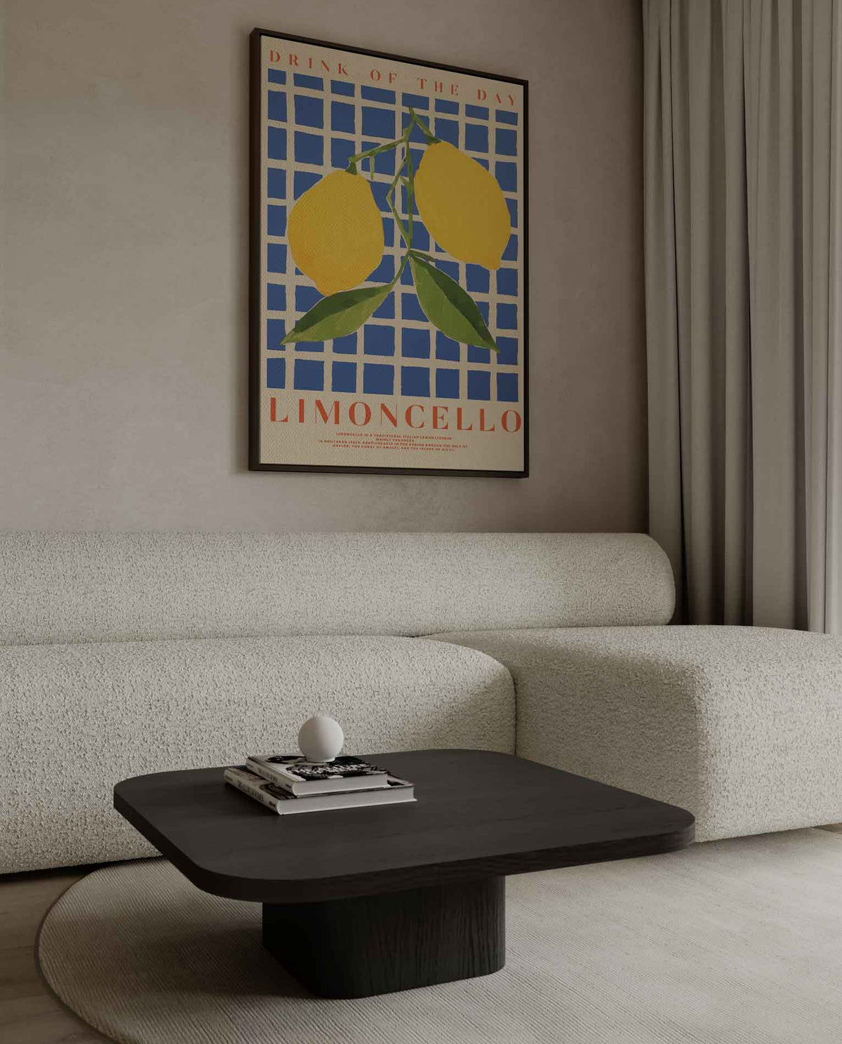 Citrus Serenade Poster – canvas wanddecoratie in portret formaat