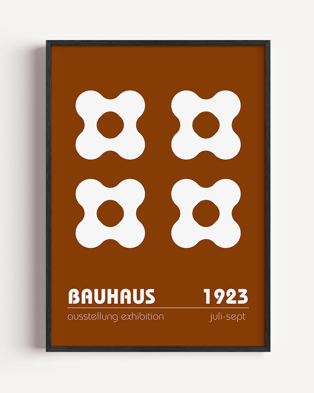Vormen en vlakken – staande Bauhaus poster als wanddecoratie