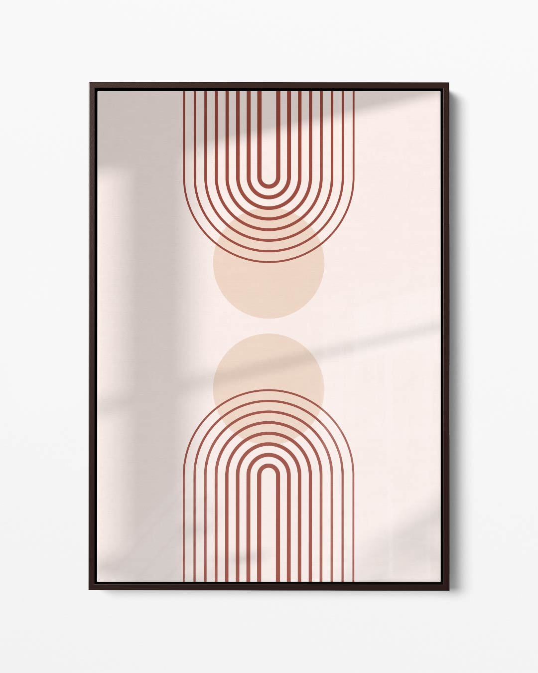 Retro Geometrisch Wandkunst – portret kunstwerk als wanddecoratie