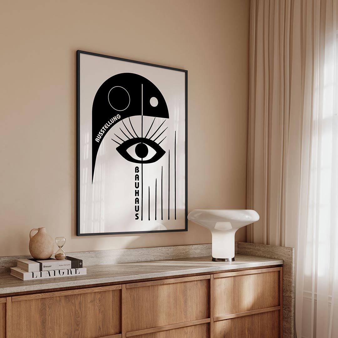 – geometrische Bauhaus poster in staand formaat