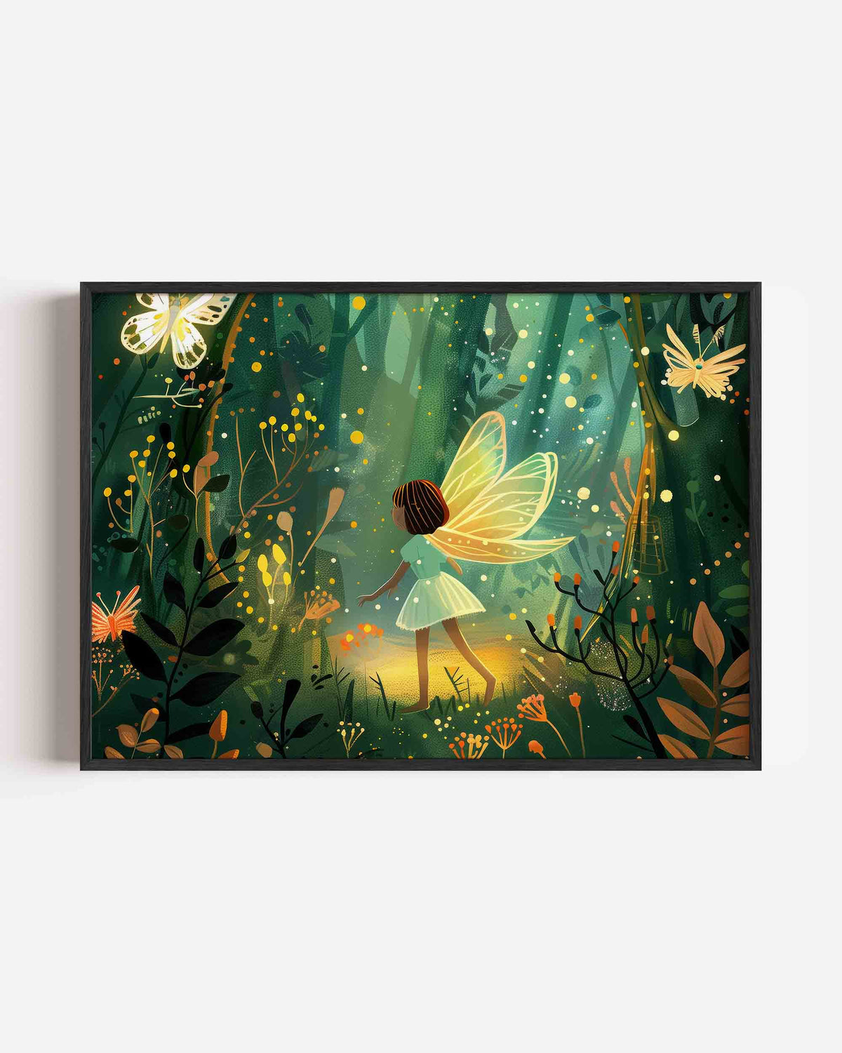 Vleugels en bos – landscape kinderposter als wanddecoratie