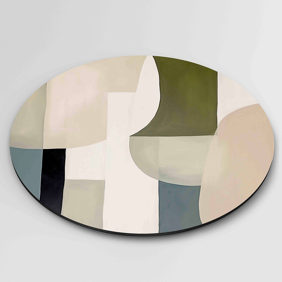 Abstracte vormen – ronde Pop Art wanddecoratie van WallArtistic
