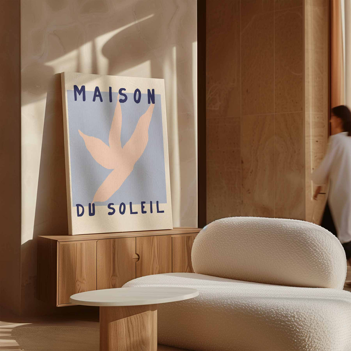 Maison du Soleil Kunstposter – plexiglas wanddecoratie in portret formaat