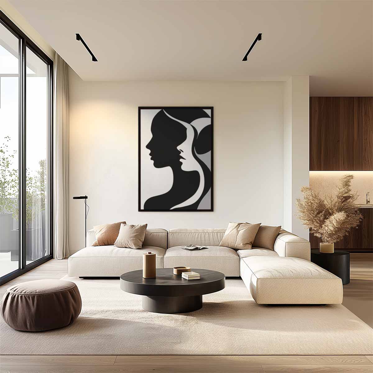 Schaduwprofielen – plexiglas wanddecoratie in portret formaat