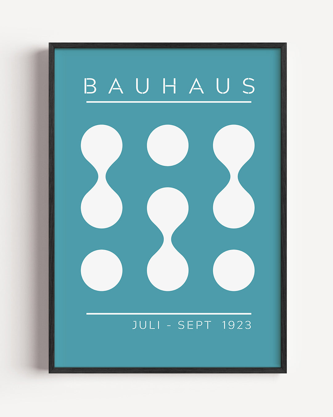 Vorm en ritme – staande Bauhaus poster als wanddecoratie
