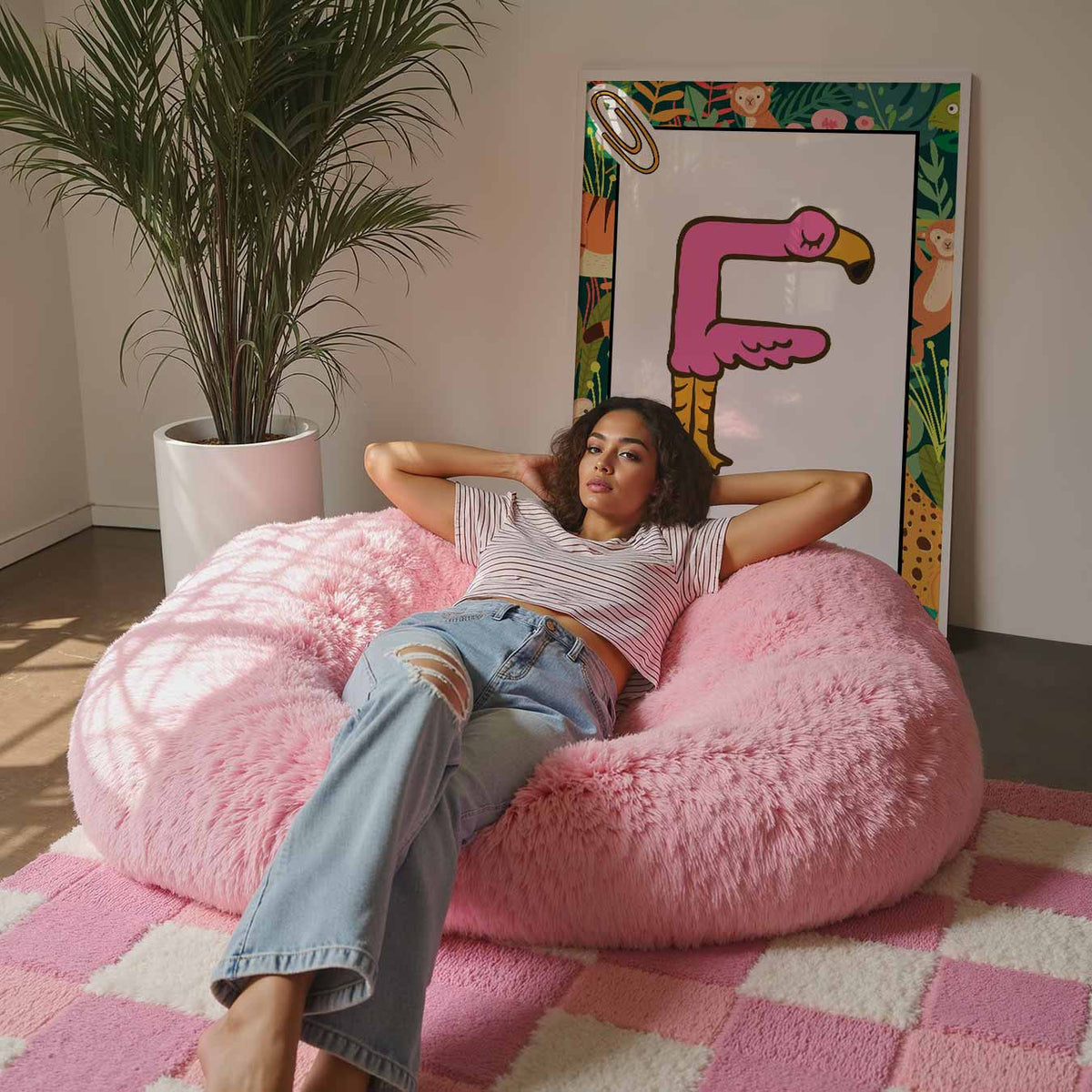 Jungle Alfabet – staande kinderkamer wanddecoratie van WallArtistic