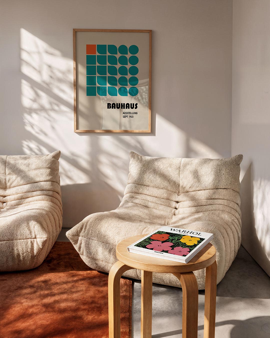 Vorm en kleur – geometrische Bauhaus poster in staand formaat