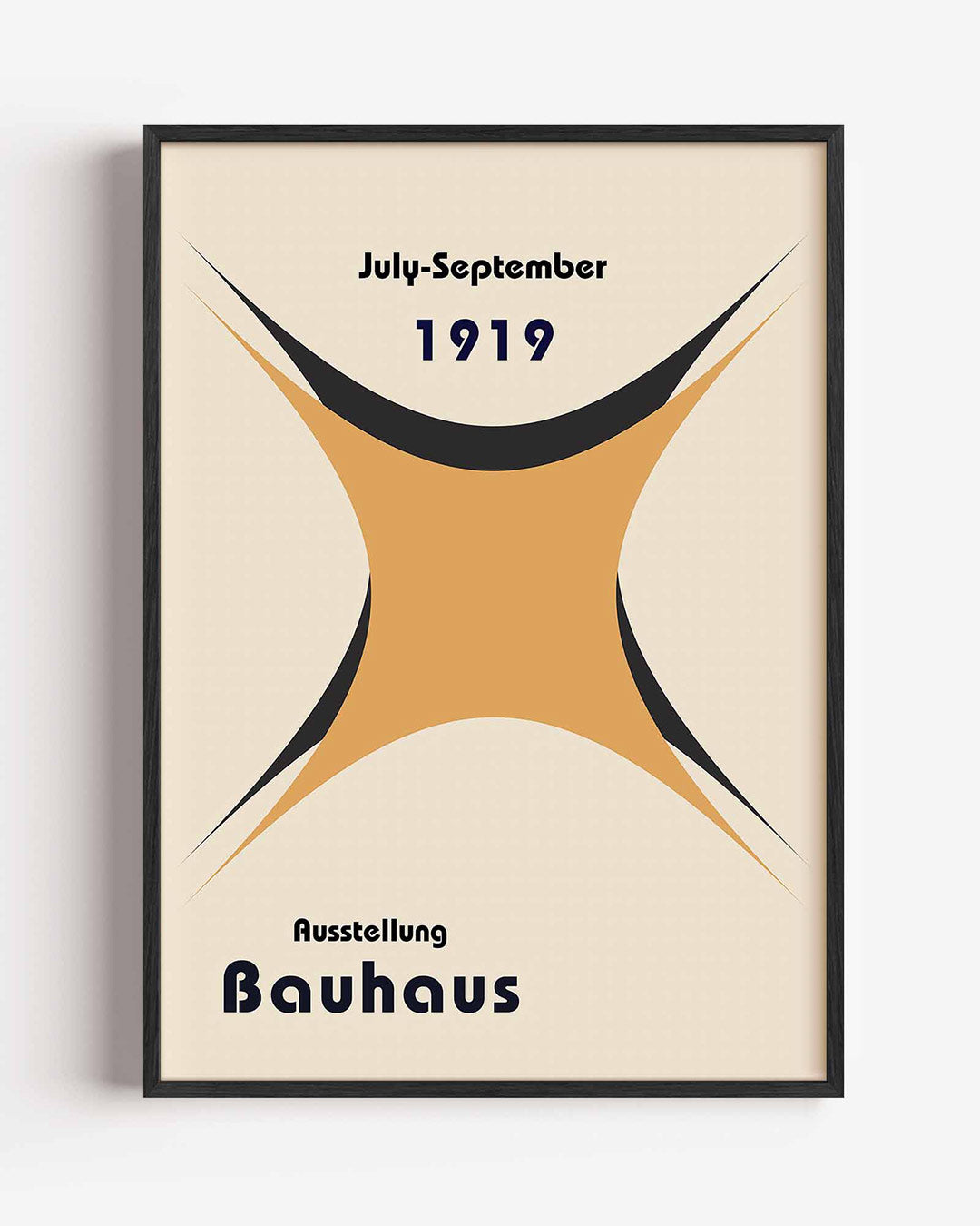Vorm en balans – staande Bauhaus poster als wanddecoratie
