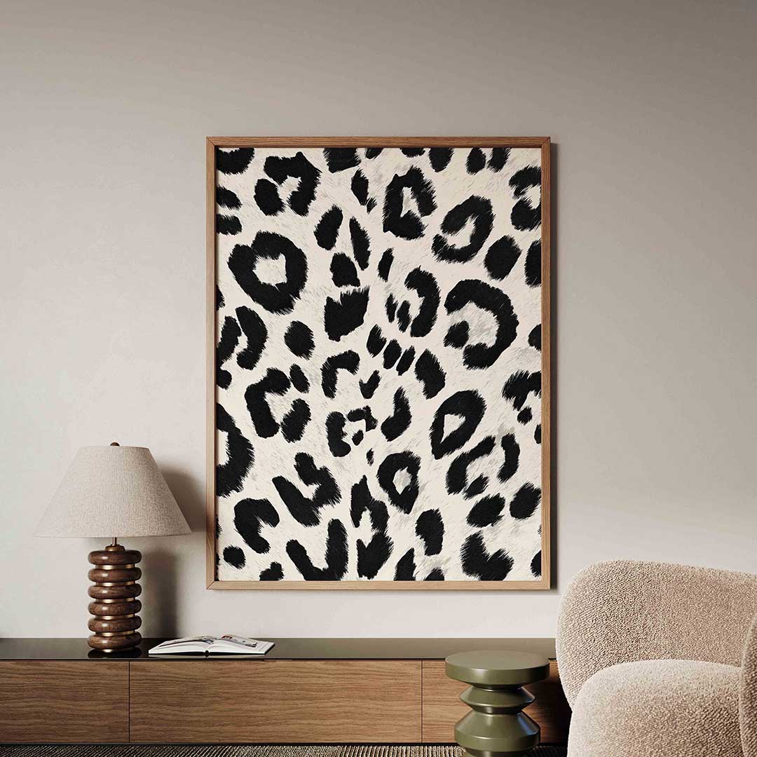 Luipaardpatroon – safari poster in staand formaat