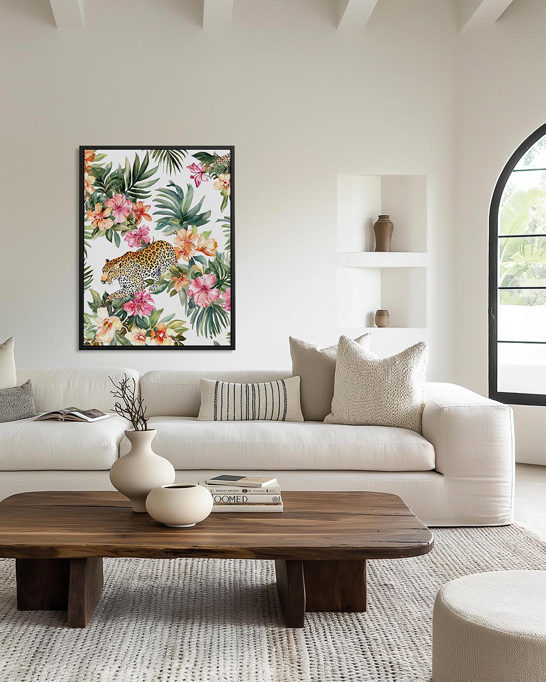 Tropische dierenpracht – staand wanddecoratie kunstwerk