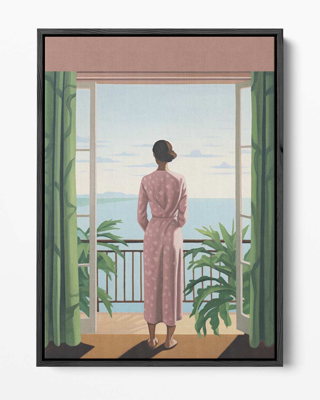 Uitzicht over de Oceaan – portret kunstwerk als wanddecoratie