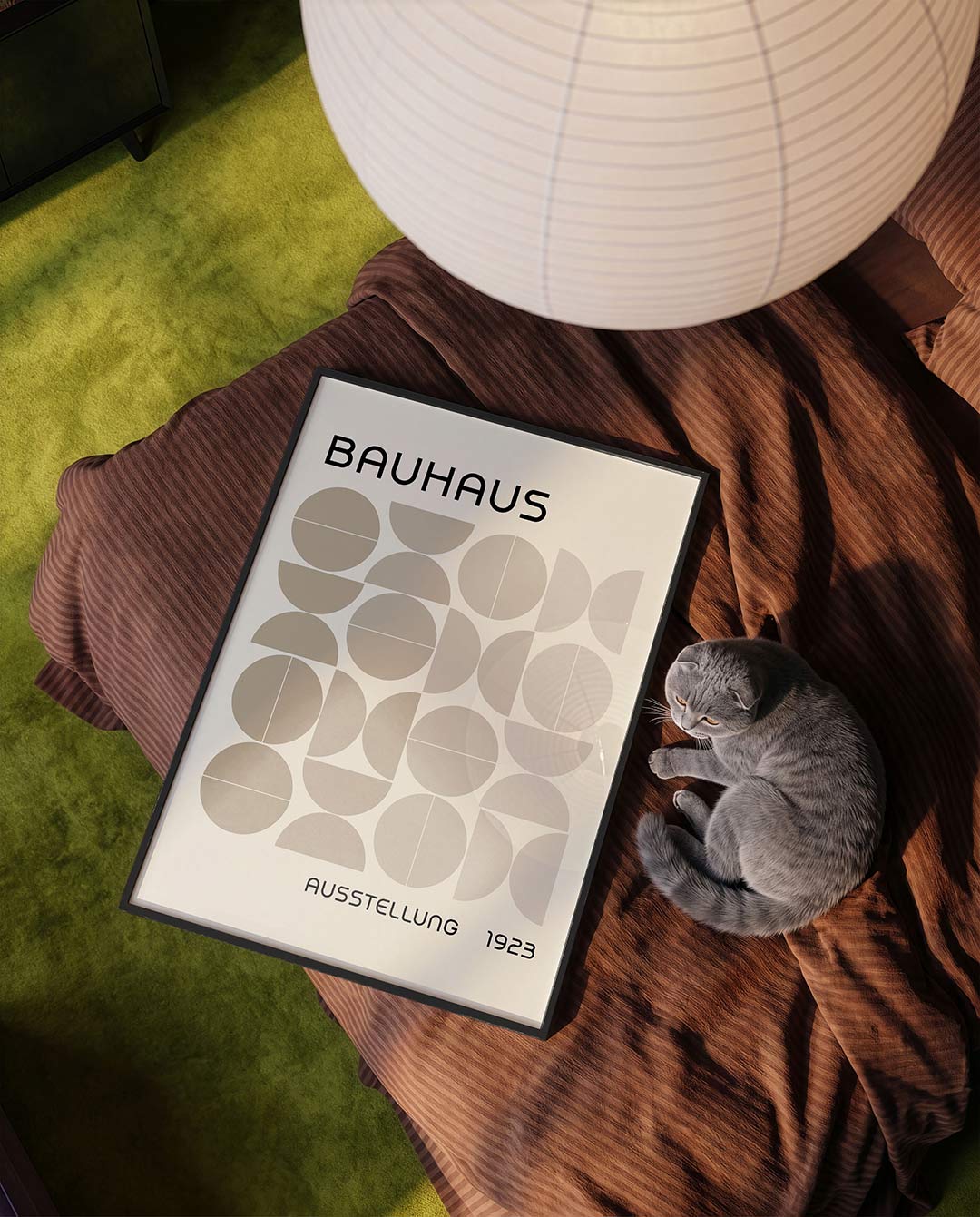 Vormritme en balans – moderne Bauhaus wandkunst als poster