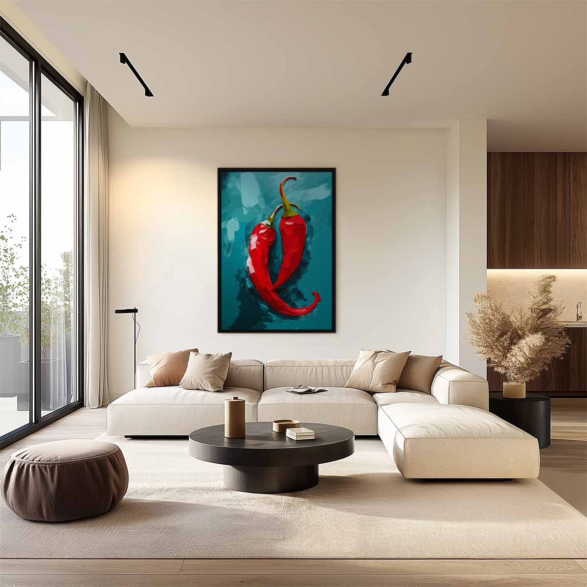 Spice Up Your Space – kunstwerk met zwarte baklijst