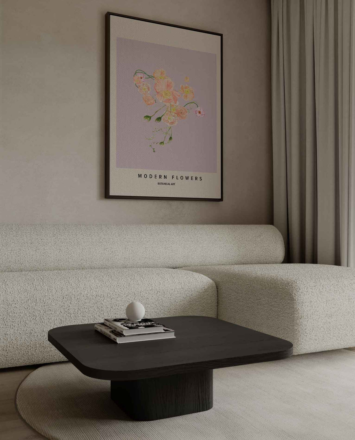 Bloeiende Moderniteit – dibond kunstwerk als wanddecoratie