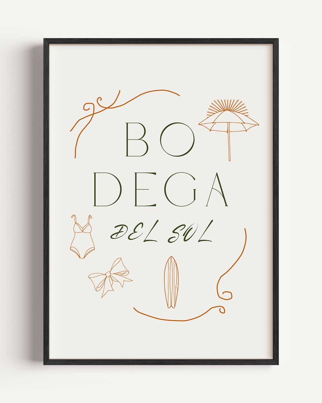Zomerse Bodega – La Dolce Vita portret poster als wanddecoratie