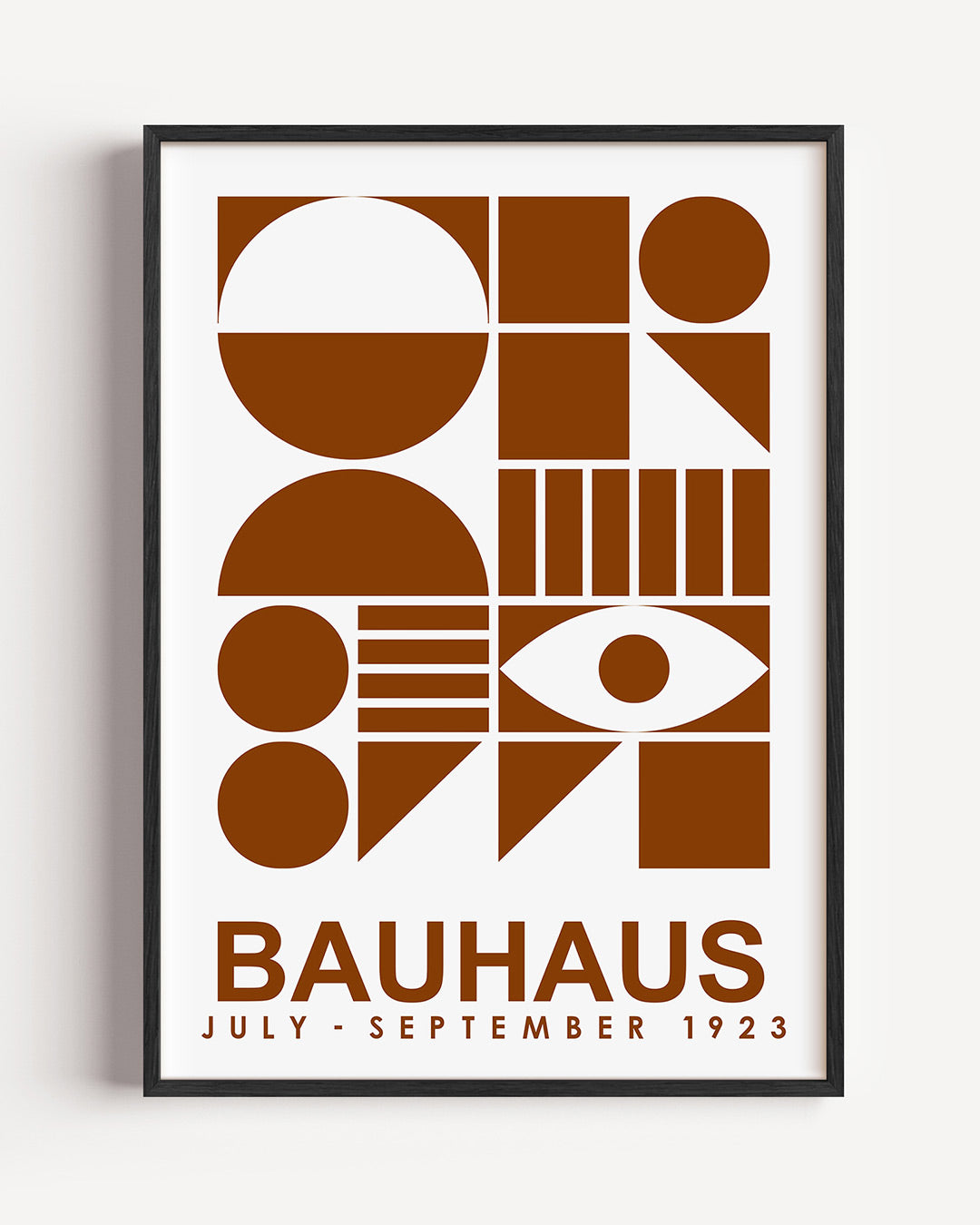 Vormen en vlakken – staande Bauhaus poster als wanddecoratie