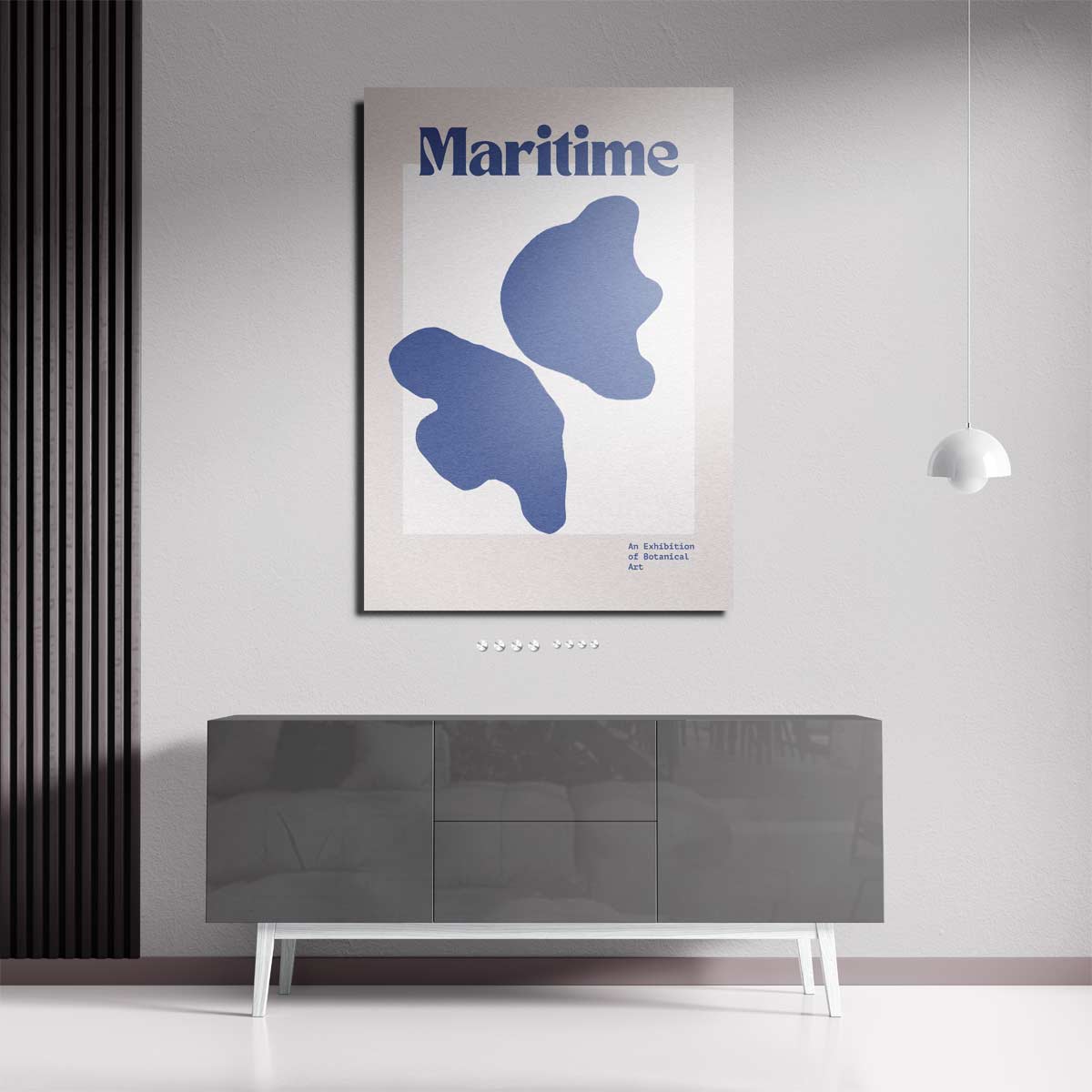 Maritime Botanische Sferen – plexiglas kunstwerk als wanddecoratie