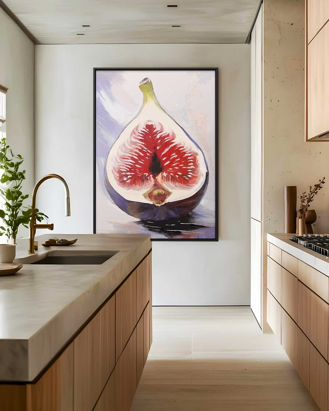 Vijgenfantasie – staand kunstwerk voor modern interieur