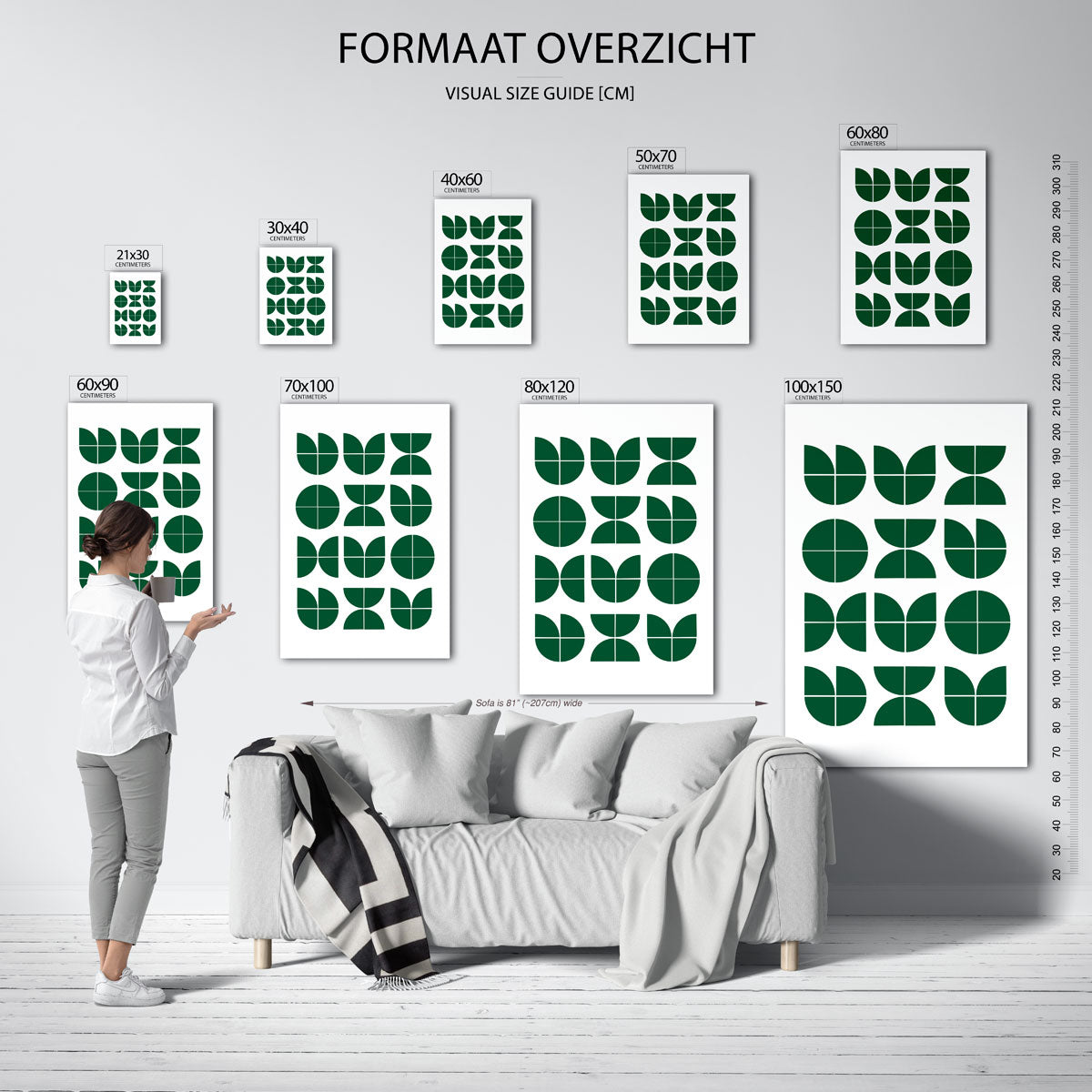  – Bauhaus poster als moderne geometrische wanddecoratie