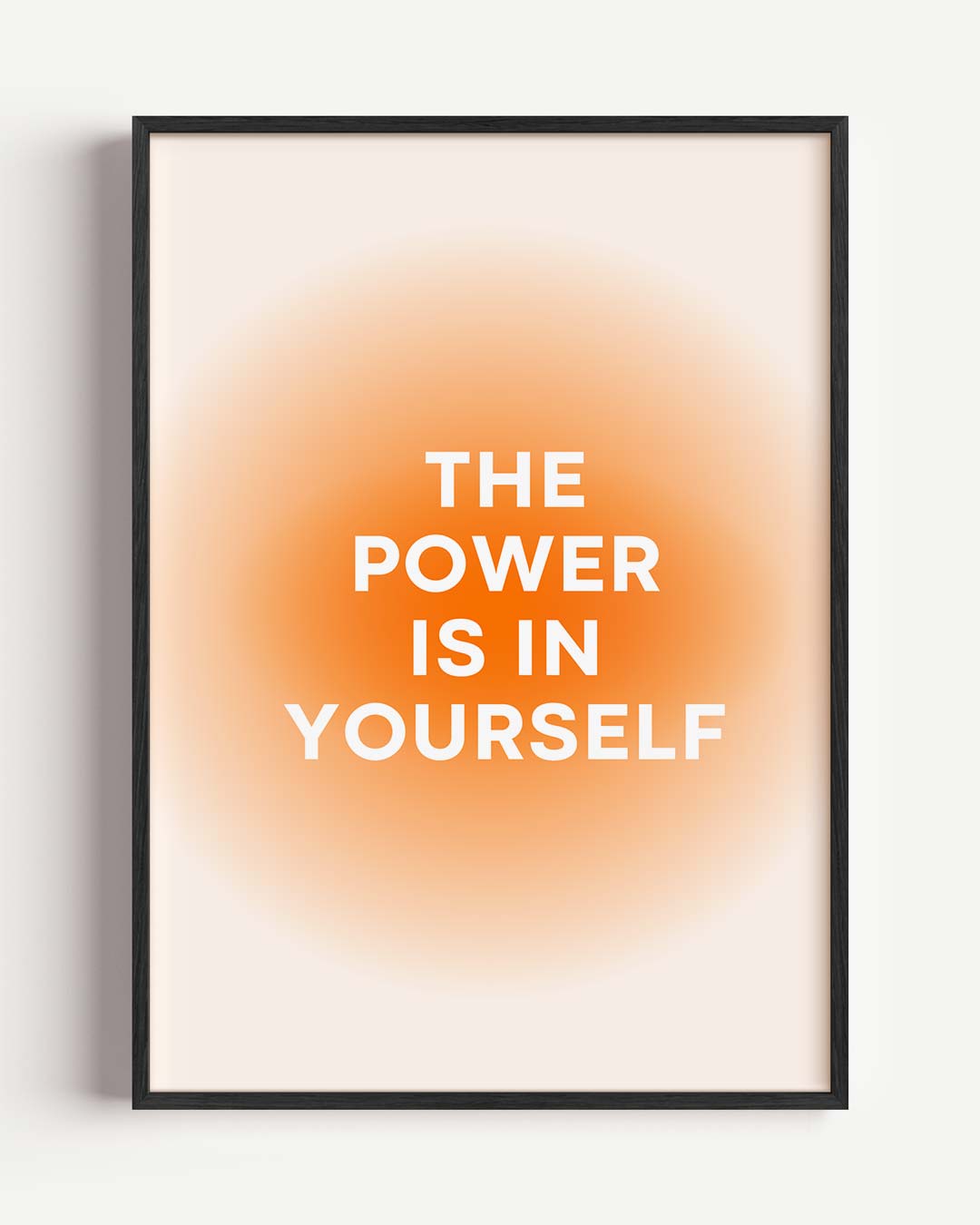 Motivational Power – mindful portret poster als wanddecoratie