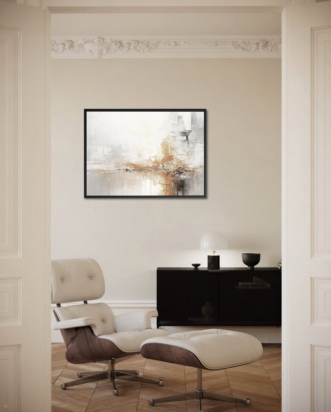 Rustige kleurenexplosie – liggende wanddecoratie