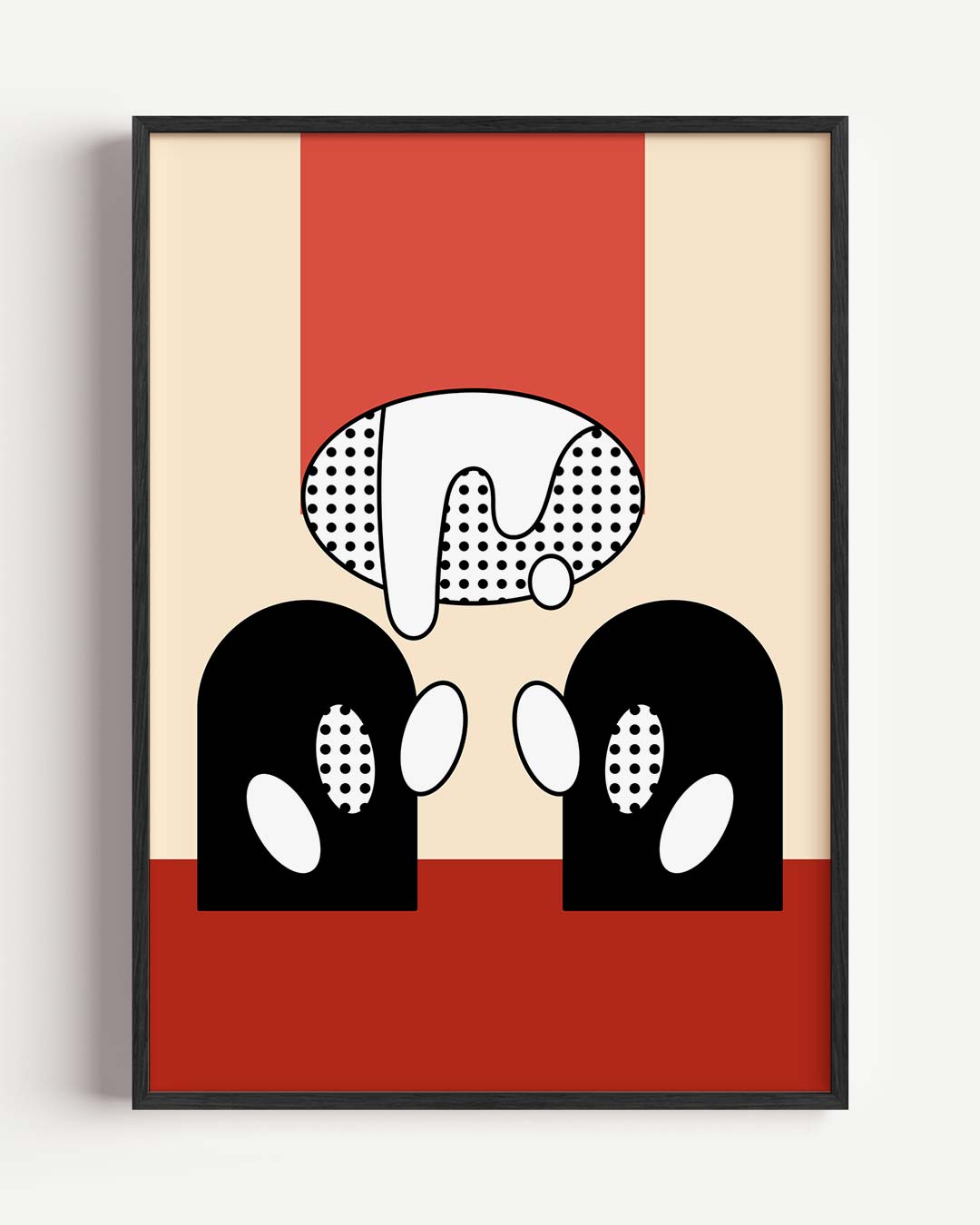 Moderne Kunst Pop Art – kleurrijke abstracte portret poster als wanddecoratie