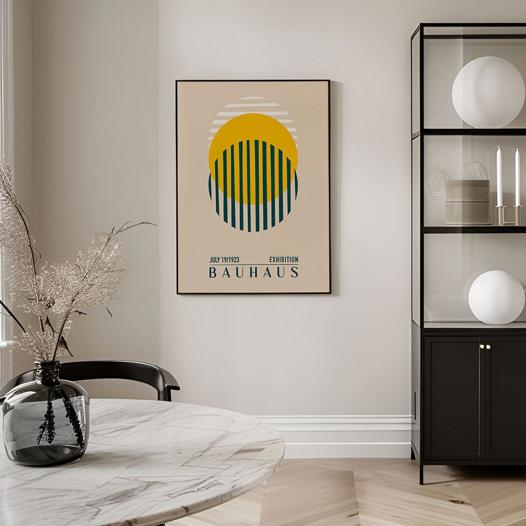 Vorm en kleur – geometrische Bauhaus poster in staand formaat