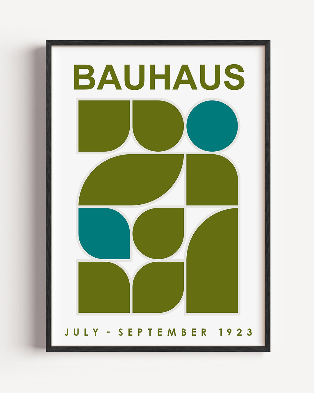 Abstracte – staande Bauhaus poster als wanddecoratie