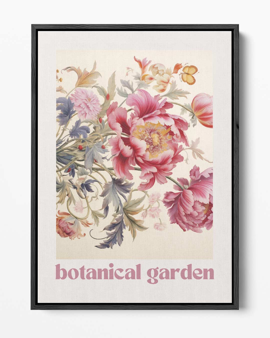 Kleurrijke Bloementuin – portret kunstwerk als wanddecoratie