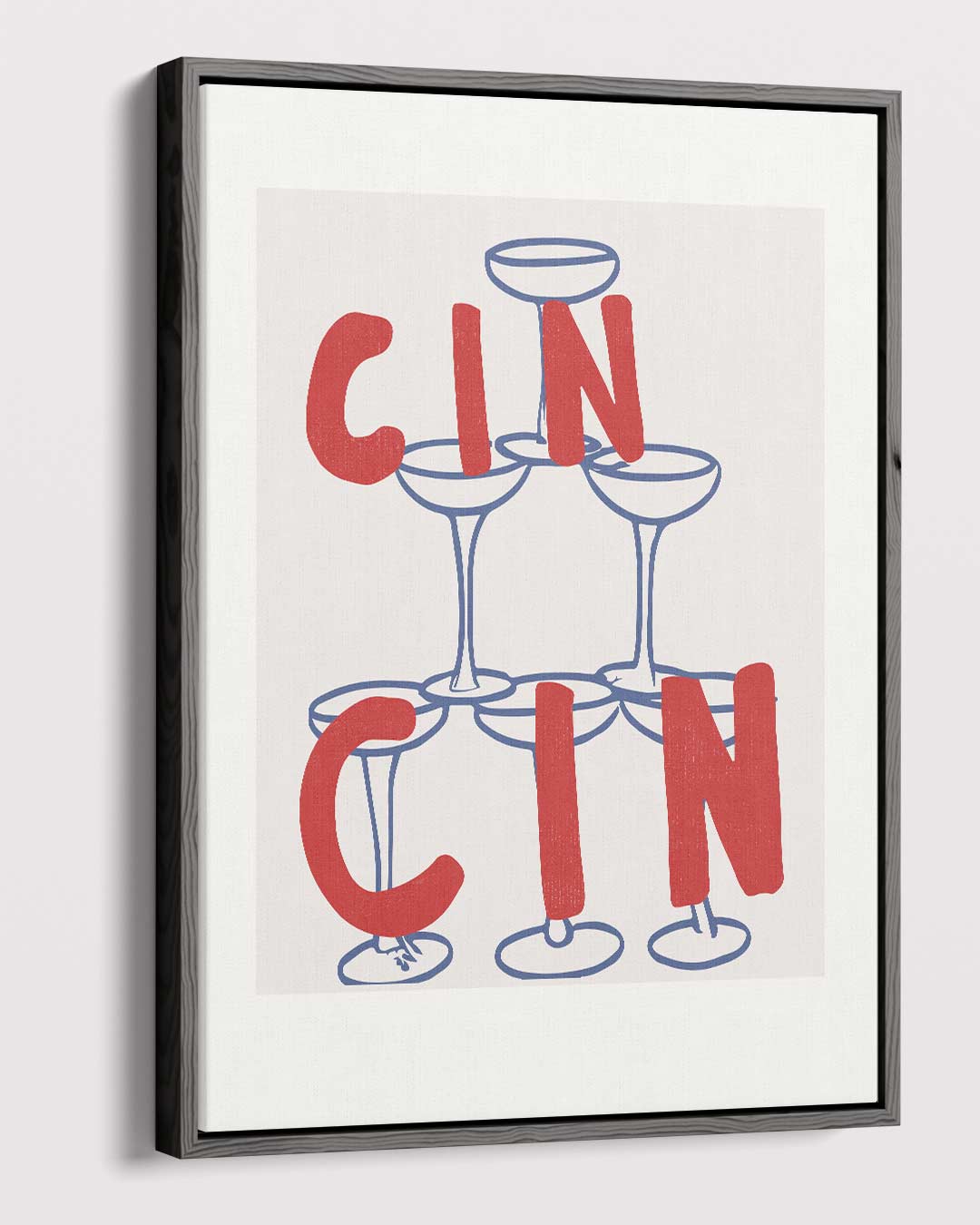 Cin Cin Glazen Toren – dibond kunstwerk als wanddecoratie
