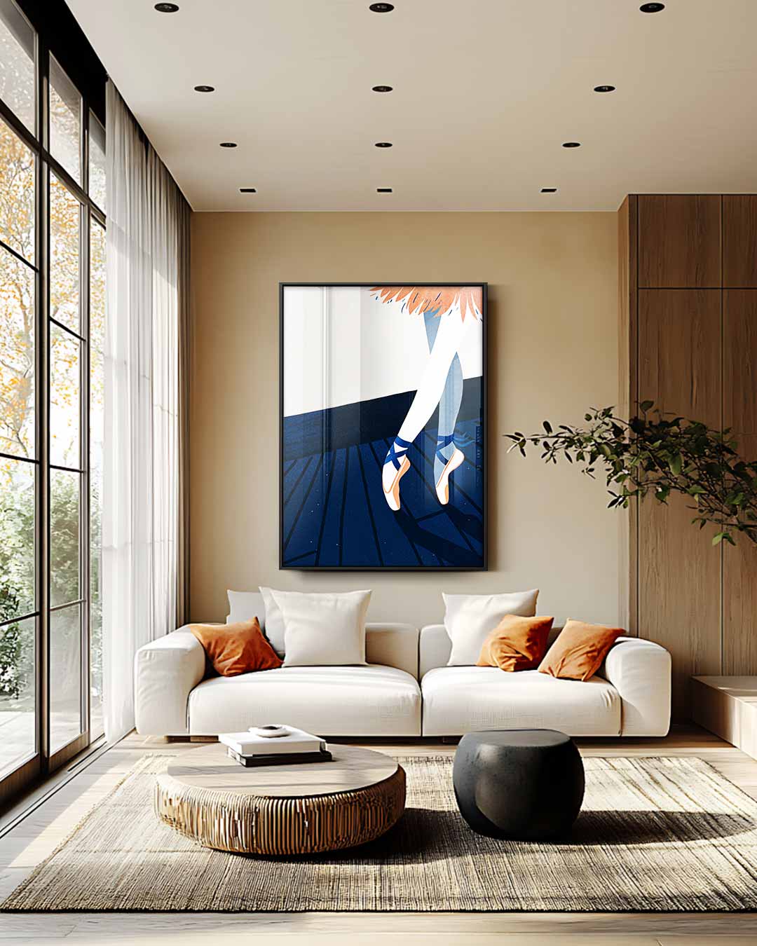 Dansende Schoonheid – modern portret kunstwerk van WallArtistic