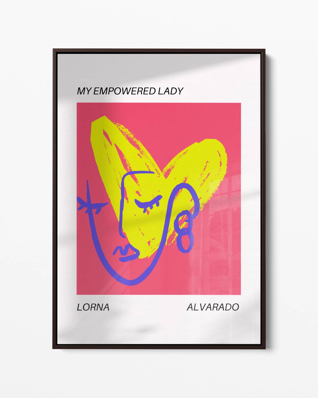 My Empowered Lady – portret kunstwerk als wanddecoratie
