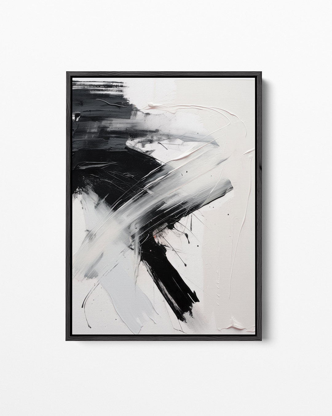 Dynamische borstelslag – staand wanddecoratie kunstwerk