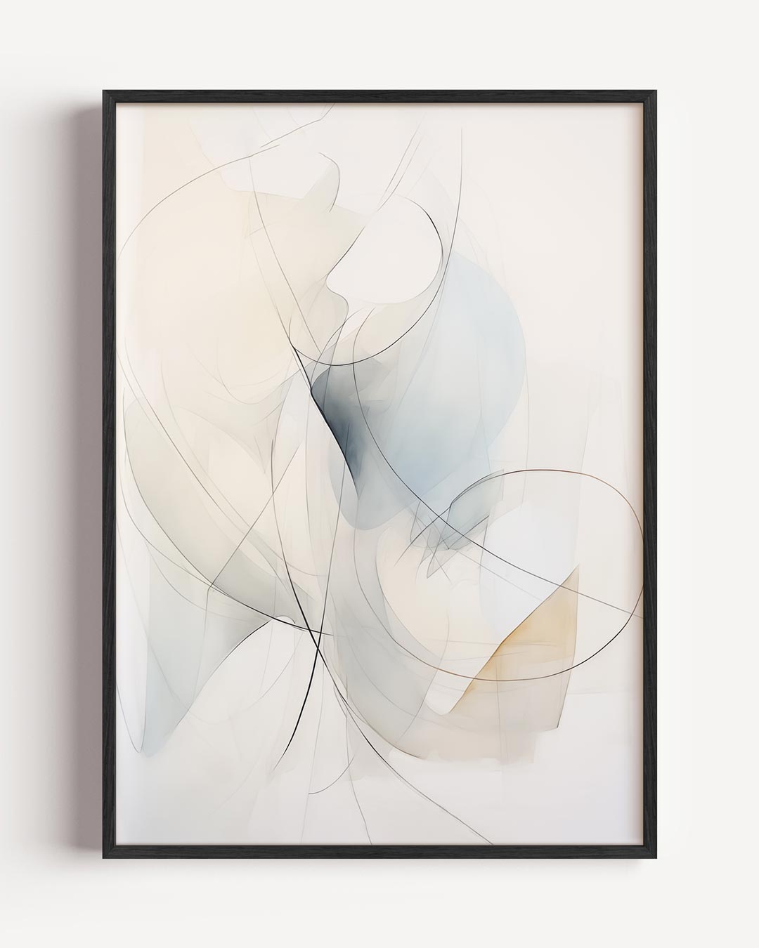 Sierlijke Abstracte Kunstposter – elegante portret poster als wanddecoratie