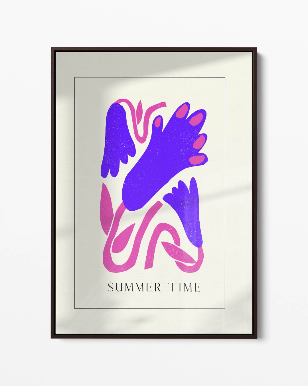 Zomer Tijd Print – portret kunstwerk als wanddecoratie