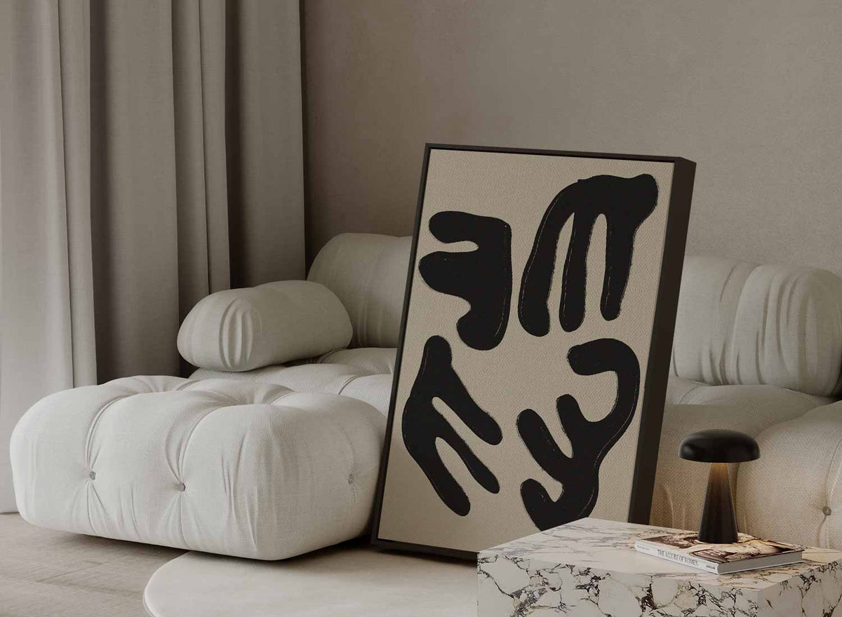 Vormen van Verbinding – staande wandkunst voor woonkamer of interieur