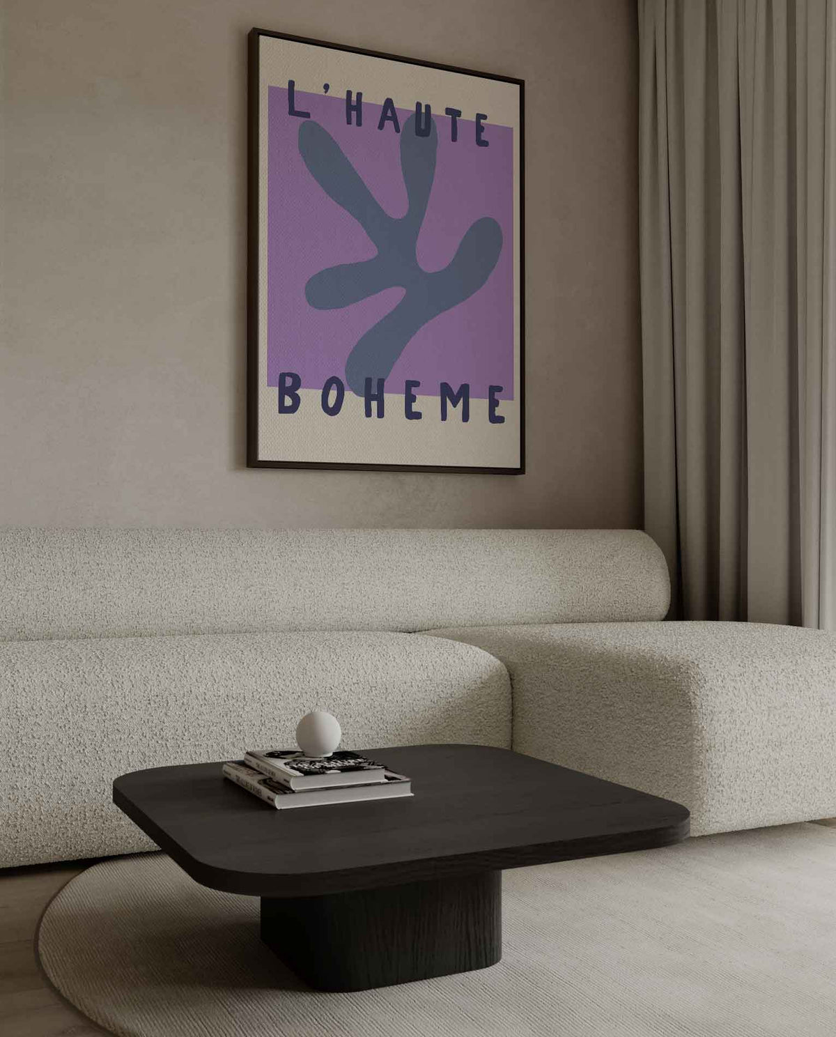 L'Haute Boheme Abstract Art – dibond kunstwerk als wanddecoratie