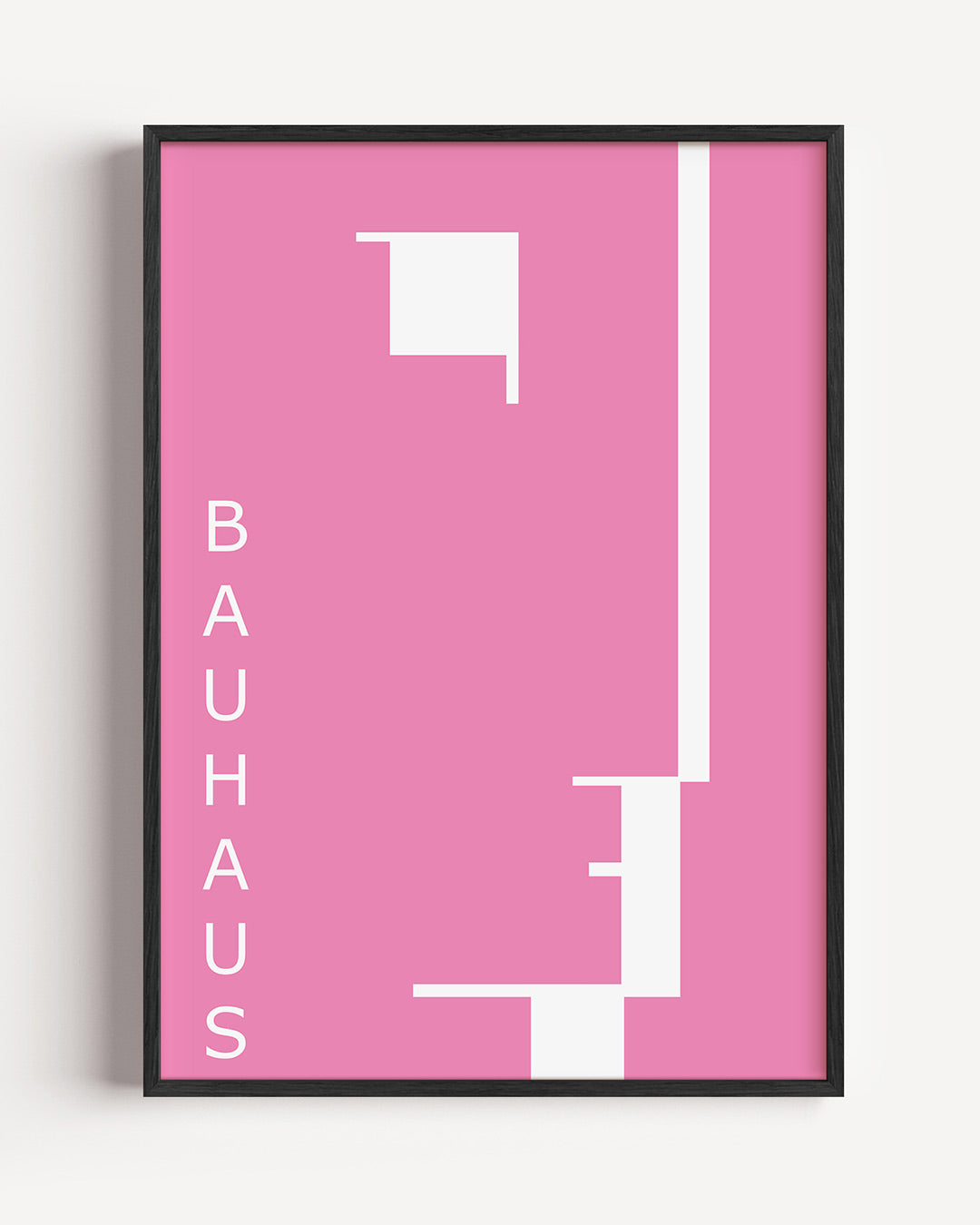 Vorm en kleur – staande Bauhaus poster als wanddecoratie