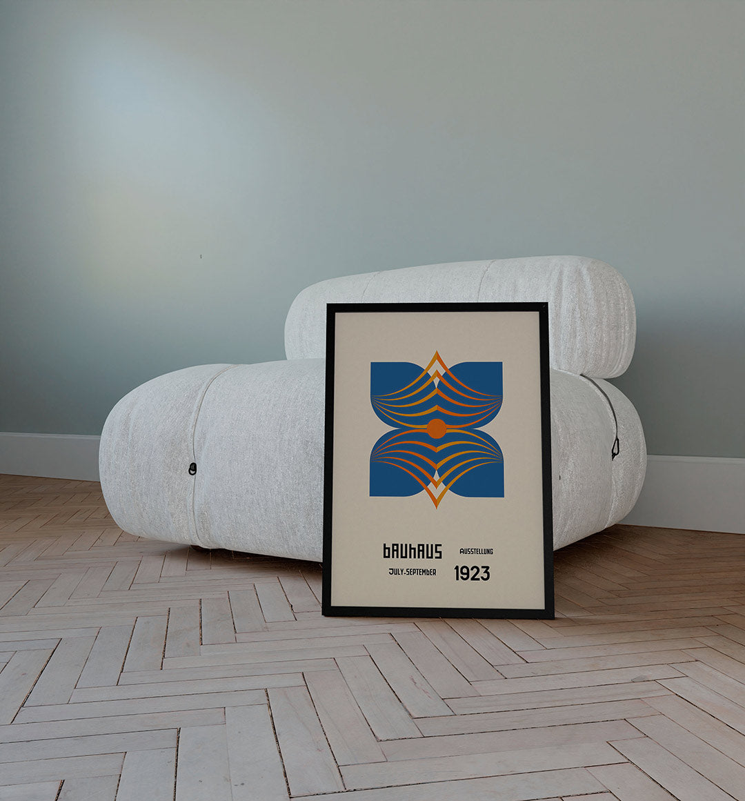 Abstracte – staande Bauhaus poster voor aan de muur
