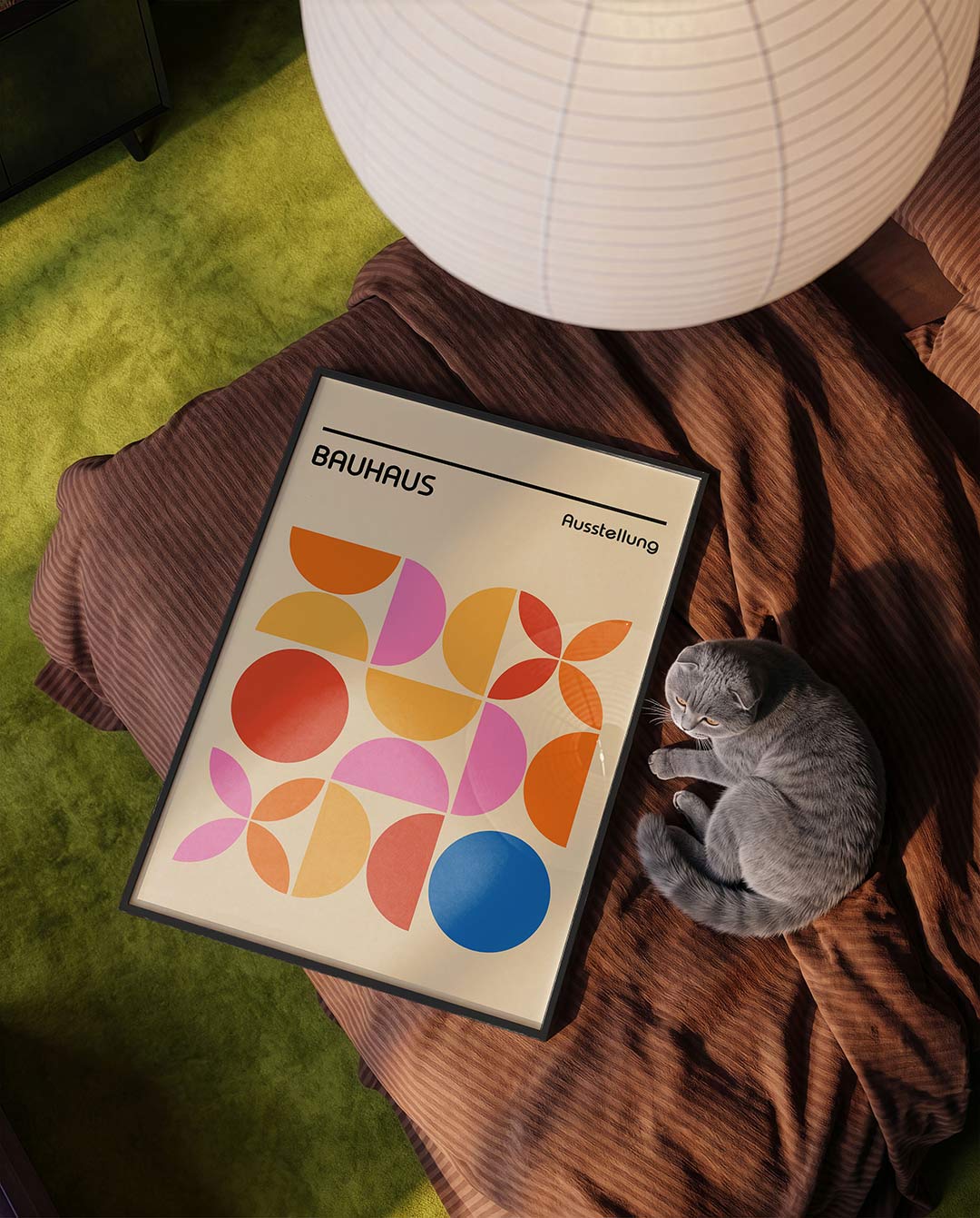 Vorm en kleur – moderne Bauhaus wandkunst als poster