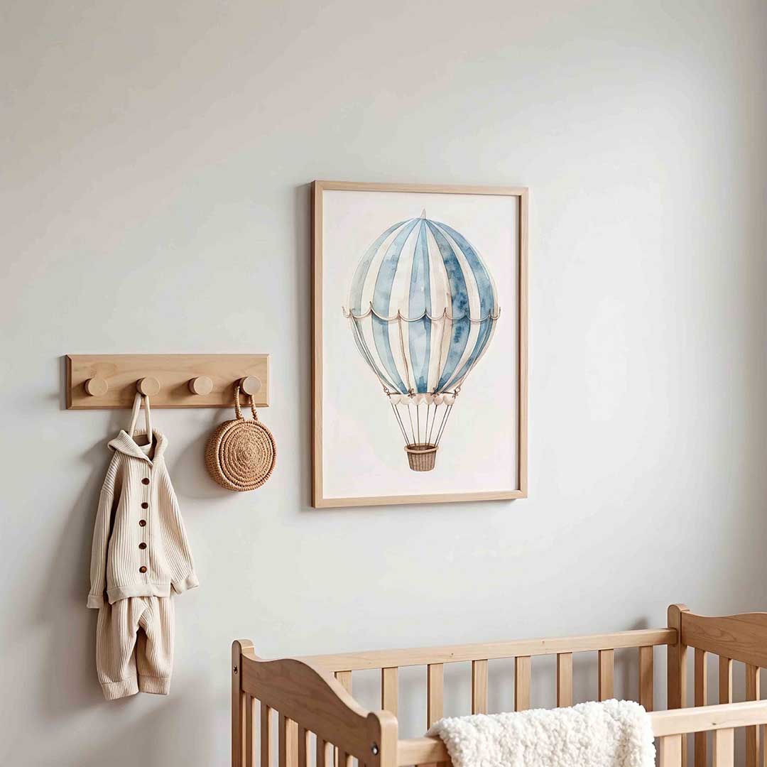 Luchtballon – kinderposter in staand formaat